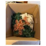 Lot of wreaths and misc Christmas decorations