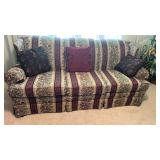 Quality Sofa - brocade fabric - very clean 84 in