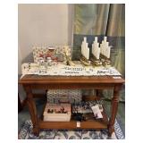 Two tier side table 27 in by 20 in by 21 in