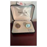 Liberty Dime Cuff Links 1941 & 1945