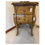 Vintage bedside table 26 in by 15 in by 13 in