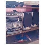 Sony Cd, cassette, and radio set with remote