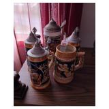 Lot of steins