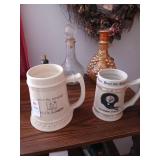 Lot of mugs and decanters