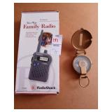 Compass and two way radio lot