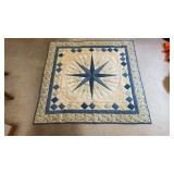 Hand Quilted Marinerï¿½s Star 46 x 46 in
