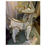 Set of 2 light up deer Christmas decor