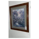Simple Life Framed Art & sconce