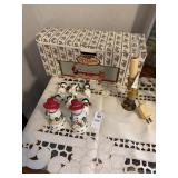 Christmas decor lot, snowmen figures, etc