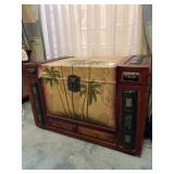 Treasure island chest 26.5 in by 17 in by 15 in