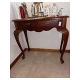 Queen Anne Style Accent Table excludes contents