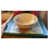 Floral Bowl and Cutting Board