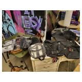 Assortment of book bags &duffel bags