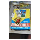 Opened Sealed Packs 1990 Bowman Baseball wax box
