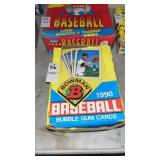Opened Sealed Packs 1990 Bowman Baseball wax box