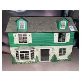 Vintage MARX Two Story Tin Litho Dollhouse Made