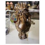 Pot metal Indian 14in. Tall