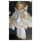 Porcelain Angel doll . 18ï¿½ï¿½ tall