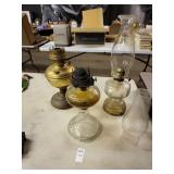 Vintage oil lamps