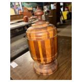 Turned Wooden Container and Coaster Lot