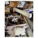 Desk lamp & misc items