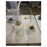 2 oil lamps