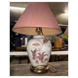 Floral Ginger Jar Lamp Set