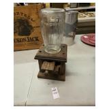 Vintage peanut machine with Ball mason jar
