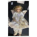 Porcelain Angel doll. 18ï¿½ï¿½ tall