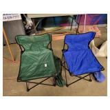 2 Folding camping chairs