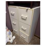 Set of Two White Drawers 31 in by 12 in by 12 in