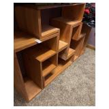 Wooden Tetris Shelving Unit does not include
