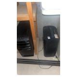 Paper shredder, desktop computer