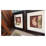 Pair of Postcard Lily framed prints by Kelly