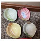 Ceramic dipping bowls resembling onions by