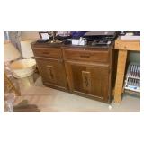 Vintage wooden buffet cabinet