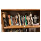 Shelf lot of religious books