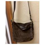 Suade Coach Hobo Bag
