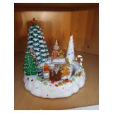 Skating gingerbread Christmas music box