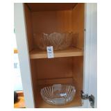 Lot of 2 lead crystal bowls