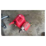 Pair of gas containers