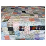 Vintage Handmade patchwork coverlet 59 x 72 inches