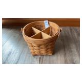 Longaberger Basket with Divider