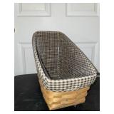 Longaberger 2004 Large Vegetable Basket- checked
