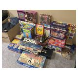 Large Lot of Board Games and Toys