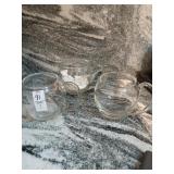 Lot of 3 lead crystal mugs