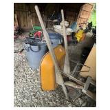 Orange Wheelbarrow