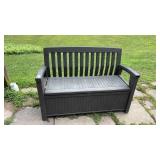 Plastic Bench Outdoor Storage Container