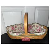 Longaberger 2001 May Series Peony liner /basket-