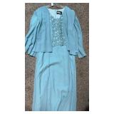 Ursula of Switzerland sage green formal dress set